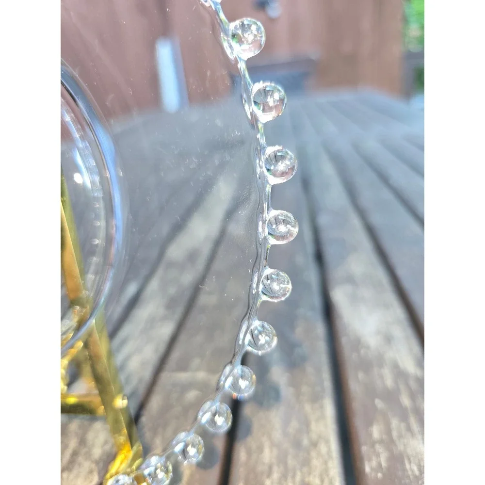Vintage Imperial Glass Candlewick Clear Salad Plates 8